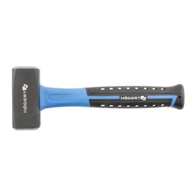 Högert Technik HT3B036 1000g Stone Hammer – Forged CS45 Steel Stonemasonry Tool with Fiberglass Shaft