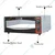 Akasa PO 112 STN Stone Pizza Oven 12 x 12 Inch Deck Size, 1600W