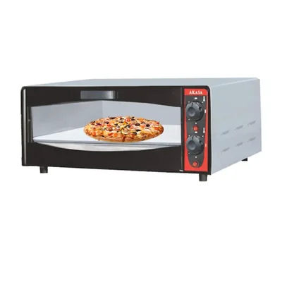 Akasa PO 112 STN Stone Pizza Oven 12 x 12 Inch Deck Size, 1600W