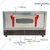ADORMA STPO 18 x 18 Stone Base Pizza Oven, 2800W with 1 Year Warranty