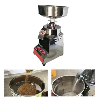 AMAR Square Body 6 Inch 150 mm Stone Type SS Flour Mill Atta Chakki Ghar Ghanti with 1HP Motor, 6 kg/hr Output Capacity