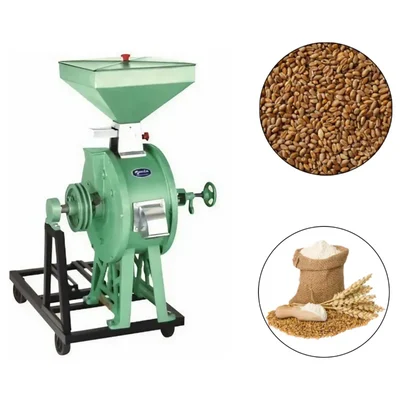 Commercial 10" Stone Type Vertical Flour Mill/Atta Chakki 18 kg/hr, Without Motor