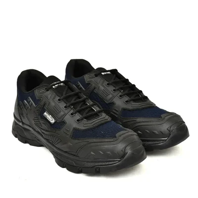 STONIX® TitanPro Steel Toe Safety Shoes for Men with TPR Sole, Industrial Work Shoe (Blue)(Size-6)