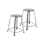 Lifetime 24 inch Round Shape Stainless Steel Stool For Home, Hospital, Hotel & Restaurants, Multipurpose Stool, Pack Of 10