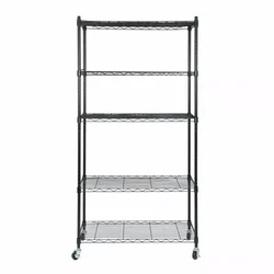 Storack 14 x 24 x 72 inch 5 Shelves Adjustable Storage Unit With Steel Organizer Wire Rack