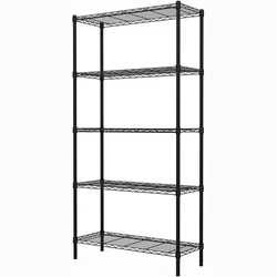 Storack 17 x 27 x 72 inch 5 Shelves Adjustable Storage Unit With Steel Organizer Wire Rack