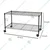 STORACK  24 x 14 x 16.3 inch Height Adjustable Foldable Multipurpose Home Storage Organizer Wire Shelving Rack