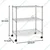 STORACK 24 x 14 x 30 inch 3 Shelves Heights Adjustable Boltless Wire Shelving Racks For Kitchen, Office, and Garage