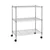 STORACK 24 x 14 x 30 inch 3 Shelves Heights Adjustable Boltless Wire Shelving Racks For Kitchen, Office, and Garage