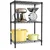 STORACK 24 x 14 x 32 inch 3 Shelves Height Adjustable Wire Shelving Rack With Wheels