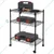 STORACK 24 x 14 x 32 inch 3 Shelves Height Adjustable Wire Shelving Rack With Wheels