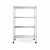 STORACK 24 x 14 x 48 inch 4 Shelves Heights Adjustable Wire Metal Rack, For Home, Kitchen, Office, And Garage