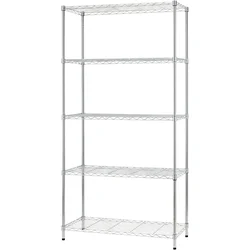 STORACK 24 x 14 x 72 inch 5 Shelves Heights Adjustable Wire Shelving Rack, For Home, Kitchen, Office, Garage