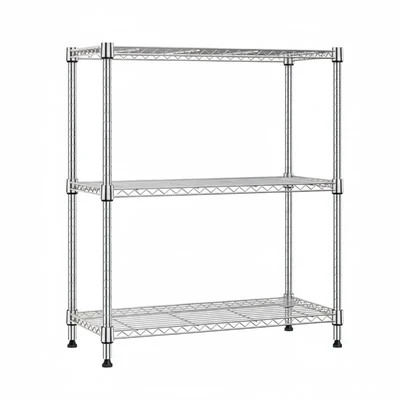 STORACK 27 x 17 x 30 inch 3 Shelves Boltless Heights Adjustable Wire Shelving Storage Organizer