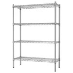 STORACK 27 x 17 x 54 inch 4 Shelves Heights Adjustable Wire Shelving Storage Organizer