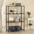 STORACK 27 x 17 x 55 inch 4 Shelves Height Adjustable Rack Free Standing Black Finished Multi Purpose Rack