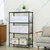 STORACK 27 x 17 x 55 inch 4 Shelves Height Adjustable Rack Free Standing Black Finished Multi Purpose Rack