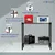 STORACK 24 x 10 x 24 inch 2 Shelves Height Adjustavle Movable Foldable Boltless Inverter Battery Stand