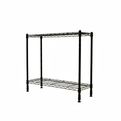 STORACK 24 x 10 x 24 inch 2 Shelves Height Adjustavle Movable Foldable Boltless Inverter Battery Stand