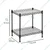 STORACK 18 x 10 x 16 inch 2 Tier Multipurpose Metal Shelf Organizer with Free Shelf Liners for Kitchen, Bathroom And Desk