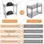 STORACK 18 x 10 x 16 inch 2 Tier Multipurpose Metal Shelf Organizer with Free Shelf Liners for Kitchen, Bathroom And Desk