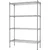 STORACK 30 x 14 x 55 inch 4 Shelves Height Adjustable Foldable Boltless Wire Shelving Rack For Home, Kitchen, Office, and Garage