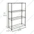 STORACK 30 x 14 x 60 inch Height Adjustable 4 Shelf Boltless Multipurpose Rack For Indoor/Outdoor Use
