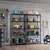 STORACK 30 x 14 x 60 inch Height Adjustable 5 Shelf Boltless Multipurpose Rack, Black Coated and Steel Finish