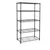STORACK 30 x 14 x 60 inch Height Adjustable 5 Shelf Boltless Multipurpose Rack, Black Coated and Steel Finish