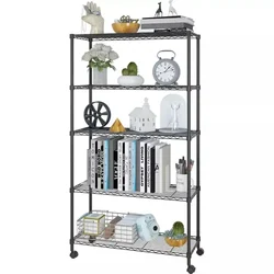 Storack 30 x 14 x 60 inch 5 Shelves Height Adjustable Kitchen Organiser Rack Free Standing