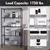 STORACK 30 x 14 x 60 inch 5 Shelves Height Adjustable Kitchen Organiser Rack Free Standing