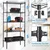 STORACK 30 x 14 x 60 inch 5 Shelves Height Adjustable Kitchen Organiser Rack Free Standing