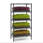 Storack 30 x 14 x 72 inch Height Adjustable 6 Shelf Foldable Boltless Rack For Indoor/Outdoor Use