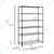 STORACK 30 x 14 x 72 inch Height Adjustable 6 Shelf Foldable Boltless Rack For Indoor/Outdoor Use
