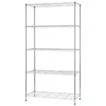 STORACK 30 x 14 x 72 inch 5 Shelves Heights Adjustable Boltless Wire Shelvig Metal Rack