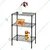 STORACK 35 x 60 x 82 cm 3 Shelve Storage Rack Shelf for Home, Black Coated Chrome Finish