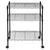 STORACK 14 x 24 x 34 inch 3 Shelves Height Adjustable Foldable Boltless Wire Shelving Rack Shelves, Black Finish
