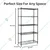 STORACK 30 x 14 x 60 inch 5 Shelves Height Adjustable Foldable Boltless Rack For Indoor/Outdoor Use
