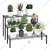 STORACK 60 x 25 x 60 cm 3 Tier Height Adjustable Flower Pot Stand For Balcony, Terrace And Living Room