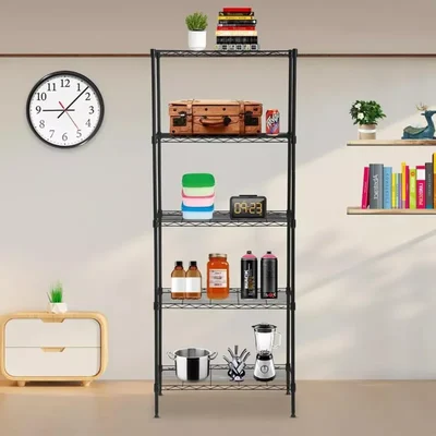 STORACK 62 x 30 x 14 inch 5 Shelves Height Adjustable Steel Boltless Foldable Utility Display Rack