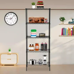 Storack 62 x 30 x 14 inch 5 Shelves Height Adjustable Steel Boltless Foldable Utility Display Rack