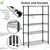 STORACK 62 x 30 x 14 inch 5 Shelves Height Adjustable Steel Boltless Foldable Utility Display Rack