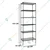 STORACK 14 x 24 x 72 inch 6 Shelves Height Adjustable Foldable Boltless Wire Shelving Rack Shelves, Black Finish