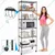 STORACK 14 x 24 x 72 inch 6 Shelves Height Adjustable Foldable Boltless Wire Shelving Rack Shelves, Black Finish