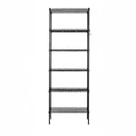 STORACK 14 x 24 x 72 inch 6 Shelves Height Adjustable Foldable Boltless Wire Shelving Rack Shelves, Black Finish