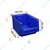 Aristo 200 x 125 x 100 mm FPO Blue Storage Bins With HDPE Material (Bin-15N) (Pack Of 9)