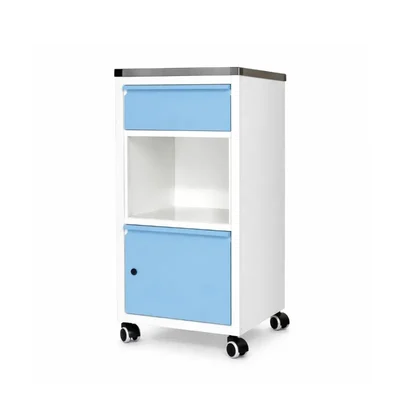 Luft India Li08 18 KG Heavy Duty Deluxe Mobile Bedside Locker for Hospital Patient Room Storage with Premium SS Top