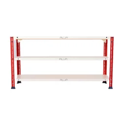 ALIJA 24 x 47 x 12 Inch 3 Shelves Multipurpose Storage Rack With Accessories(Gauge-24 Gauge Shelves & 18 Gauge Angle ,Color-Black)