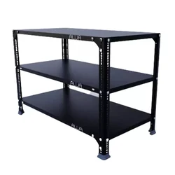 Menage 24 x 35 x 18 Inches 3 Shelves Multipurpose Storage Rack (22 Gauge Shelves, 16 Gauge Angle)