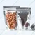 50 Pcs, 350gm Transparent Front and Silver Back Ziplock Standup Pouches for Storing Foods like Nut-Fruit